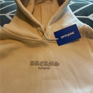 Men's or woman Cream Hoodie six June